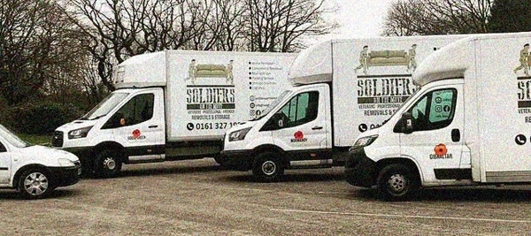 Soldiers On The Move Vans